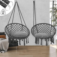 Vente en gros de chaise balançoire moderne en aluminium et métal pour le patio, le jardin, la cour, le balcon, le parc, la salle de sport, l'école avec hamac pour enfants