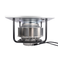 Ventilateur EC LONGWELL 280 mm, 115 V/220 V, en métal, à haut débit d'air, avec prise plenum, pour unités de climatisation