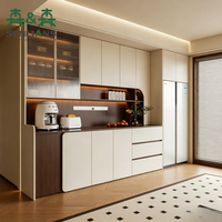 Buffet moderne minimaliste SLS, armoire de rangement pour petit appartement avec peinture laquée personnalisée, buffet de salon