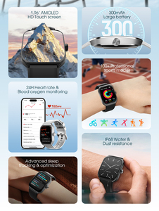 LDNIO SW04 Montre Intelligente AMOLED Bracelet en Silicone Gel à la Mode IP68 Étanche Compatible Android Rappel d'Appel Horloge Calendrier - Product Image 4