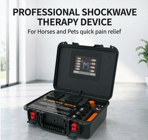 Dispositivo de Ondas de Choque Veterinario en Oferta, Máquina Portátil de Terapia de Ondas de Choque Equinas para Alivio del Dolor Muscular en Caballos, Rehabilitación de Mascotas - Product Image 1
