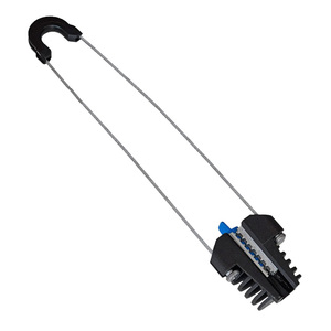 Collier de serrage métallique haute tension pour câble, résistant aux intempéries, pour ligne aérienne, collier de serrage à coin pour câble de descente - Product Image 1