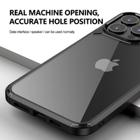 Coque de protection hybride en TPU avec pare-chocs et coque rigide transparente en PC, robuste, pour iPhone 13, 13 mini, 13 Pro 2021