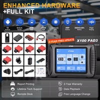 Xtool X100 PAD3 V2.0 2025 avec scanner OBD2 KC100, codage ECU, ajout de clés, FCA DoIP, 38+ services, outil de diagnostic, prise en charge de 15 langues
