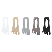 6242 Chaussettes à cinq doigts pour hommes, fines, invisibles, coupe basse, pour l'été