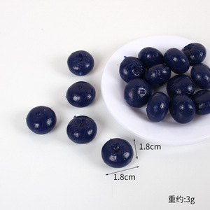 Venta directa de fábrica de modelos de arándanos realistas de PVC de gran tamaño, decoraciones realistas para pasteles y pan, y artesanías hechas a mano. - Product Image 5