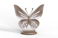Custom Polyresin Souvenir Sculpturen Vlinder Sculptuur 3d Model
