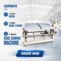 Machine à coudre industrielle OREN pour matériaux épais et robustes, machine à coudre de bordure confortable pour matelas RN8B-246WB