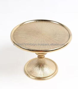 Soporte de pastel metálico de latón de nuevo diseño al por mayor con postre de acabado dorado para servir decoración del hogar y propósito ocasional - Product Image 4