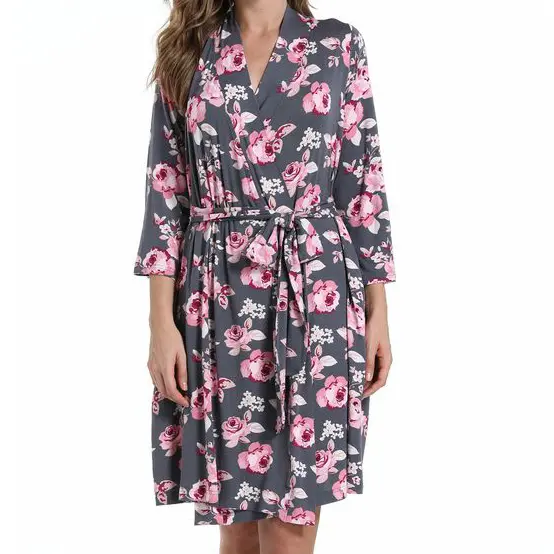 Floral Print Oversize Nightgown Nightdress Sleepwear Leisure Dresses