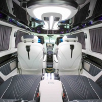 Kit de modification intérieure de fourgon Carride : Sièges capitaine en cuir de luxe, alliage d'aluminium, éclairage d'ambiance LED, accessoires intérieurs de voiture
