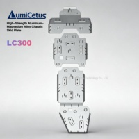 Plaques de protection de châssis en alliage d'aluminium 5052 épaissies de 8 mm sans perçage pour Land Cruiser LC200 LC100 LC300