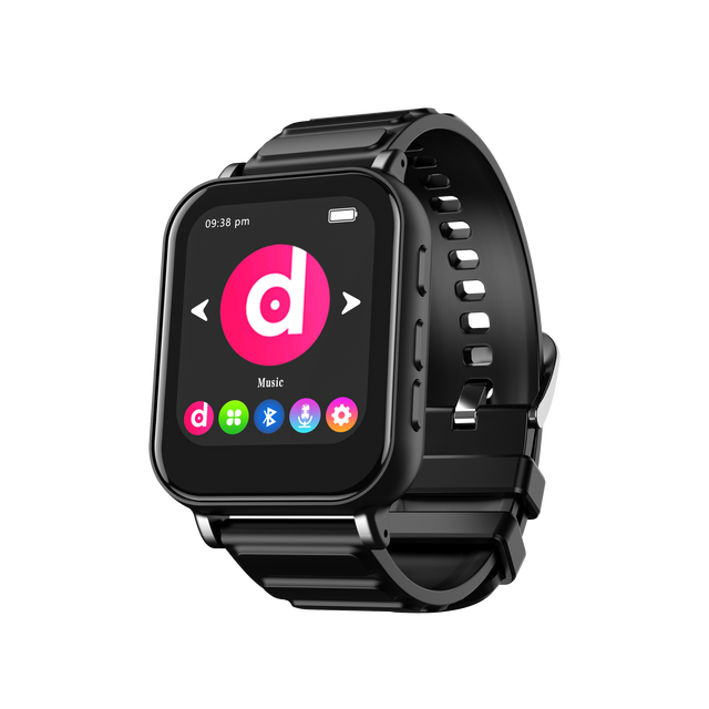 1.69'' IPS Full Touch for 5.3 MP3 Player Watch Detachable Strap Voice Recorder WAV 32GB Memory Type-C Port Custom Logo