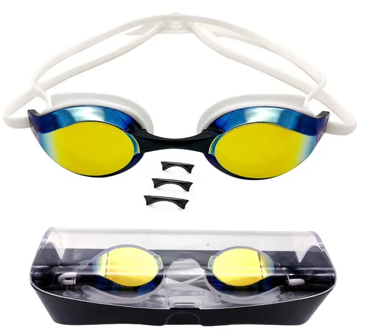 Toptan fiyat yeni varış aqua spor gözlükler silikon etek yüzücü gözlükleri