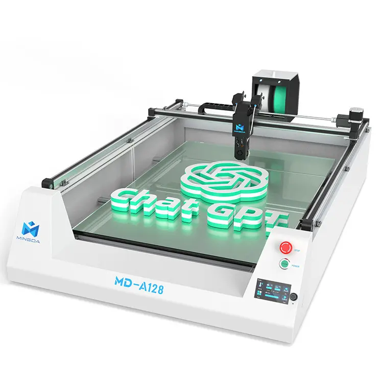 2024 geniş format 800*1200mm özel teklif ikili ekstruder mektup işareti 3d yazıcı 3d mektup yazıcı işareti için yarı otomatik