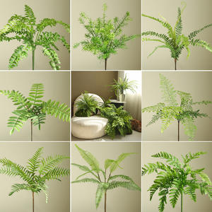 Haute assurance fougère persane <span class=keywords><strong>plante</strong></span> verte artificielle décoration murale en plastique souple pour la conception de paysage à la maison et les accessoires de colle - Product Image 1