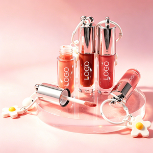Gloss à lèvres brillant non desséchant avec tube argenté pour filles, longue tenue, haute pigmentation, <span class=keywords><strong>vitamine</strong></span> E - Product Image 1