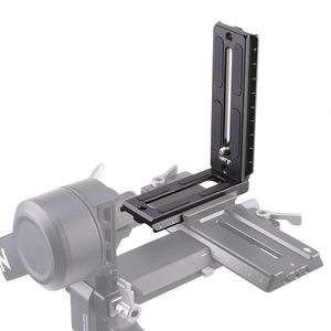 Placa de liberación rápida con soporte en <span class=keywords><strong>L</strong></span> universal para <span class=keywords><strong>DJI</strong></span> para cardán <span class=keywords><strong>Ronin</strong></span> RS 2/3 con orificios de 1/4 de pulgada para accesorios - Product Image 1