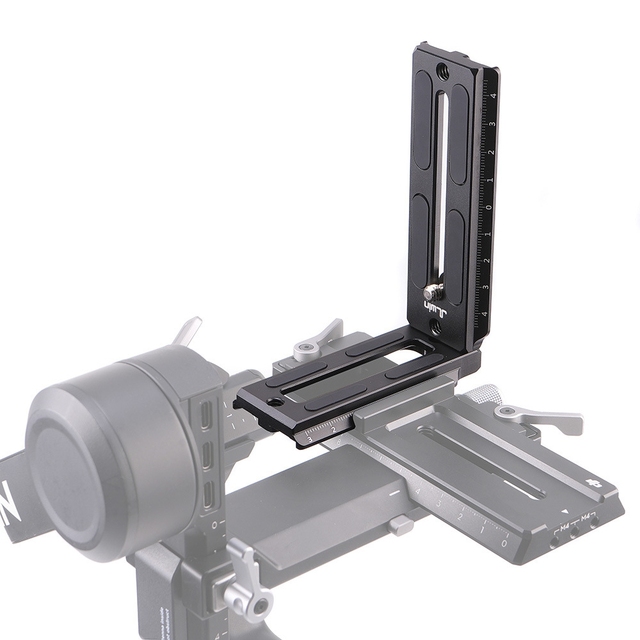 Universal L Bracket Quick Release Plate for DJI for Ronin RS 2/3 Gimbal with 1/4" Holes for Accessories