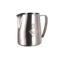 Pichet à lait personnalisé à bouche plate 450ml, tasse à latte, art du café à bulles, pichet à lait