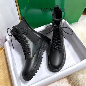 <span class=keywords><strong>Bottes</strong></span> <span class=keywords><strong>mi</strong></span>-mollet noires tendance à lacets pour <span class=keywords><strong>femme</strong></span> en cuir PU, <span class=keywords><strong>bottes</strong></span> à semelle épaisse, bottines plates en cuir pour <span class=keywords><strong>femme</strong></span> - Product Image 4