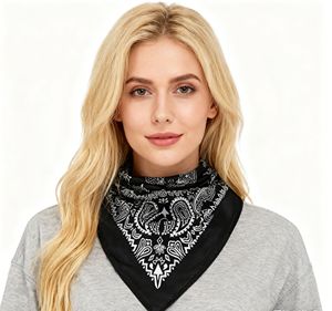 Penutup masker wajah segitiga musim panas Paisley bandana jaring sutra es perlindungan UV kerudung matahari Gaiter leher untuk bersepeda - Product Image 6
