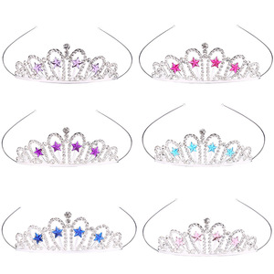 BELLE WORLD InSowni 8 Pièces Serre-têtes Scintillants Argentés avec Couronne Étoile en Strass pour Femmes et Filles, Accessoires de Tête pour Mariage, Anniversaire, Bal de Promo - Product Image 4