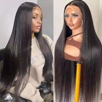 Perruque en cheveux vierges brésiliens, cuticules alignées, 40 pouces, cheveux humains, boucles françaises, pour tressage, achat en ligne Aliexpress