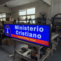 Enseigne lumineuse en acrylique LED personnalisée avec cadre en alliage d'aluminium pour devanture de magasin, utilisation intérieure/extérieure