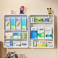 Boîte de rangement multifonctionnelle murale, étanche, portable, boîte à médicaments pour usage domestique