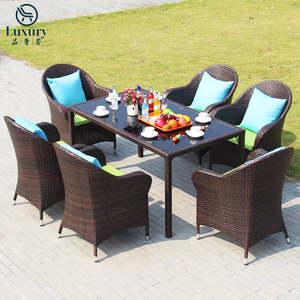 Ngoài trời Vườn mây dệt bàn ghế thiết lập cho sân ban công ăn uống - Product Image 4