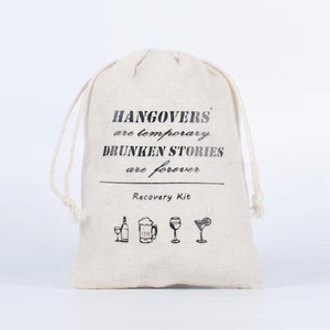 Closure and Dollar Sign Design Money Bag Cotton Canvas <strong>Drawstring</strong> - Product Image 4