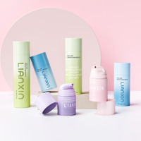 Flacon pompe sans air en PCR PP écologique personnalisable 35/50/75/100/150/200 ml pour masque facial, crème solaire, lotion, recyclable