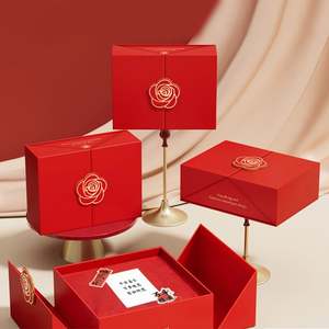 Caja de Regalo Cuadrada/Rectangular de Cartón con Laminado Mate y Logotipo Personalizable de Alta Gama para Cumpleaños y Día de San Valentín - Product Image 2