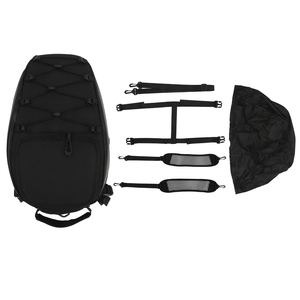 Sac de selle arrière pour moto, construction solide, imperméable, grande capacité, sac de voyage pour moto tout-terrain, bleu - Product Image 1