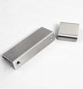 Hot Sale Solid 304 Stainless Steel Conceal Handle Brushed Silver Kitchen Cabinet Hidden Handles Concealed Drawer Pulls - Product Image 2