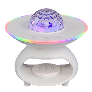 <strong>2025</strong> New Cross-Border Custom <strong>Bluetooth</strong> <strong>Speaker</strong> - Wireless Charging Night Light Bedside Table Lamp, RGB Atmosphere Wireless Audio - Product Image 1