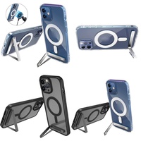 Casing Ponsel Anti Benturan dengan Penyangga untuk iPhone 17 Air 16 Pro Max 15 14 13 12 11 Pelindung dengan Kickstand