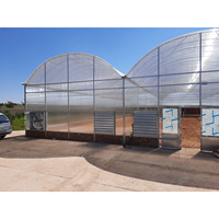 Grande couverture en polycarbonate de serre de ferme verticale hydroponique de jardin extérieur pour arrière-cour en vente