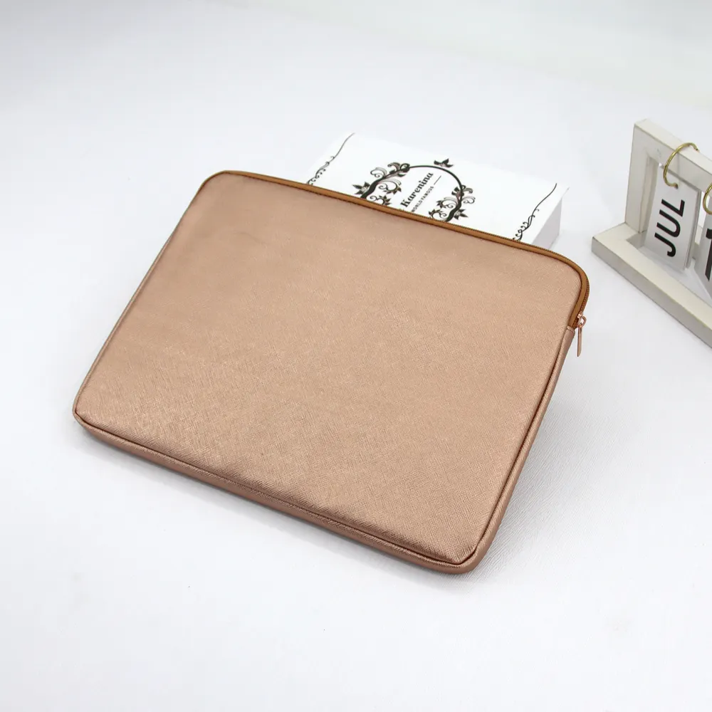 Casing Penutup Laptop Kulit PU, Tas Casing Penutup Komputer Laptop Lengan 13 15 16 11 12 Inci