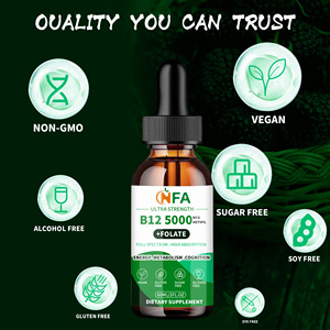 OEM ODM Vitamina B12 con suplementos nutricionales Apoya la función de mejora de la energía Gotas líquidas - Product Image 4