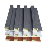 Panneau mural cannelé WPC 150x17mm, revêtement intérieur en composite bois-plastique, excellent panneau mural pour fond de télévision et murs décoratifs