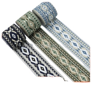 Bán buôn 50mm Jacquard cường độ cao Polyester dệt kim vải đàn hồi cho các ứng dụng khác nhau - Product Image 1