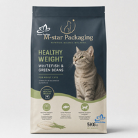 Sacs d'emballage personnalisés pour aliments pour animaux de compagnie avec film haute barrière, fermeture éclair refermable et logo imprimé pour la nourriture pour chiens