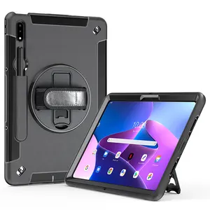 Para Lenovo Tab P11 Gen 2 TB 350FU 350XU TPU parachoques funda de tableta a prueba de golpes con correa de manos cinturón de hombro