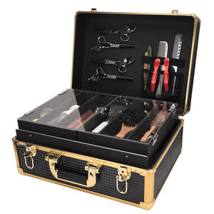 <span class=keywords><strong>Valise</strong></span> <span class=keywords><strong>de</strong></span> voyage portable pour barbier avec serrure mallette en aluminium durable transportant une mallette à outils pour barbier - Product Image 1