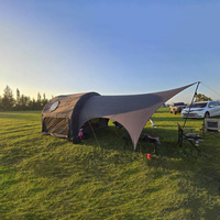 Tente de camping gonflable de grande taille 40 kg, tunnel gonflable, colonne d'air en PVC de 160 mm, abri extérieur spacieux et imperméable