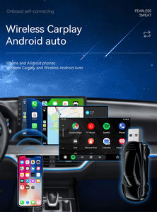 อะแดปเตอร์ Carplay แบบไร้สาย 2 in 1 สำหรับรถยนต์ รองรับ Android Auto และ Carplay - Product Image 4