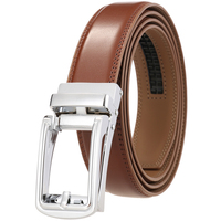 LY33-23435-1 Herren-Ledergürtel 3,0cm Leder-Pfeilgürtel Ledergürtel Geschenkbox aus Karton Schnallengürtel Metall