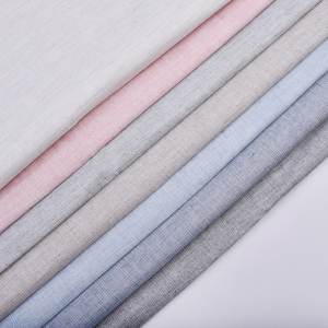 Высококачественный Легкий тканый дышащий однотонный тканый 100% из чистого хлопка, однотонный тканый костюм для костюма - Product Image 4